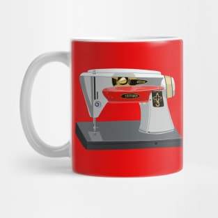 Red And Gray Sewing Machine Mug